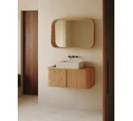 Miroir Salaya en contreplaqué de frêne avec finition naturelle 90 x 60 cm