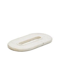 Morel white marble serving tray