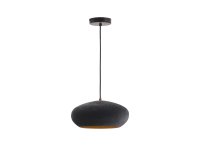 Inda metal ceiling lamp in a black finish, Ø 30 cm