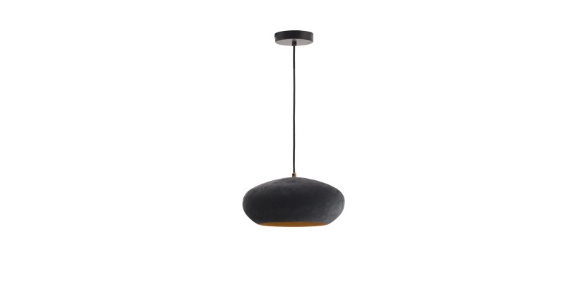 Inda metal ceiling lamp in a black finish, Ø 30 cm