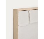 Tableau Klis en lin aux formes géométriques blanc 60 x 90 cm