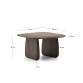 Table auxiliaire Pirita en bois de chêne finition foncée 70,6 x 70 cm FSC 100 %