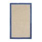 Tapis Nalim 100 % coton beige et bleu 90 x 150 cm