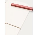 Panneau mural Danei blanc et rouge 65 x 60 cm