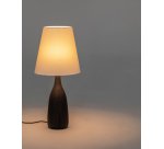Lampe de table Luvia en bois peint noir