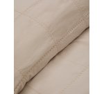 Couvre-lit Isor en tissu chenille 100 % coton écru à carreaux