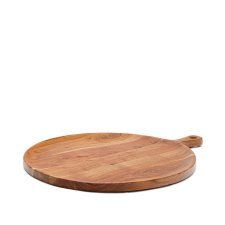 Petite planche de service ronde Eitene en bois d’acacia FSC 100 %