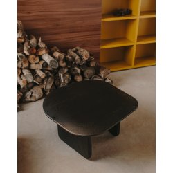 DE_Table auxiliaire Pirita en bois de chêne finition noire 70,6 x 70 cm FSC 100 %