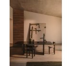 Toile abstraite Fida verte 180 x 140 cm