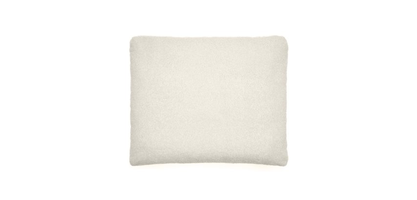Coussin Martina en bouclette écru 60 x 70 cm