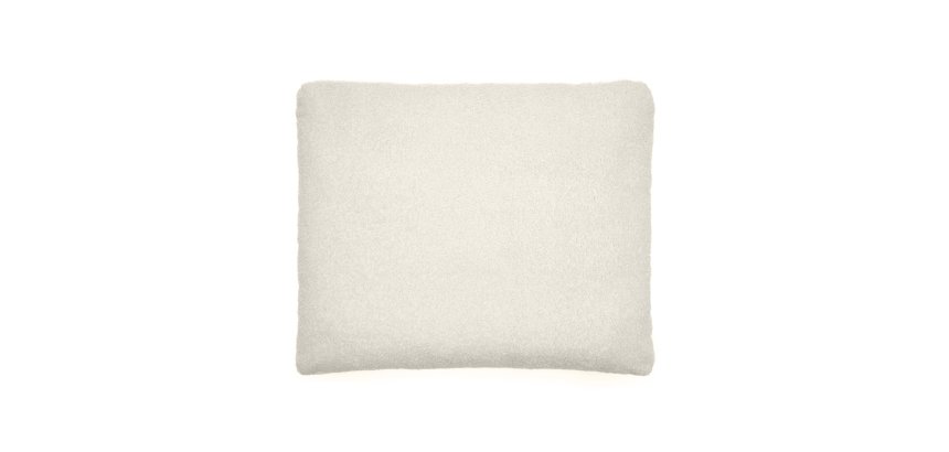 Coussin Martina en bouclette écru 60 x 70 cm