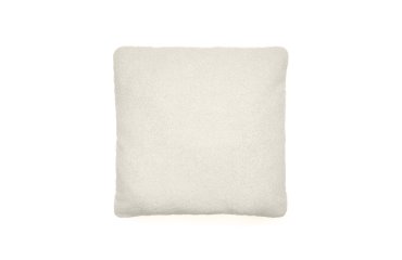 Coussin Martina en bouclette écru 52 x 52 cm