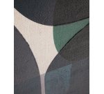 Toile abstraite Nemsa bleue et verte 100 x 80 cm