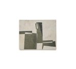 Toile abstraite Fida verte 118 x 94 cm