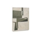 Toile abstraite Fida verte 118 x 94 cm