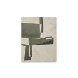 Toile abstraite Fida verte 118 x 94 cm