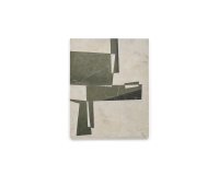 Tela astratta Fida verde 118 x 94 cm