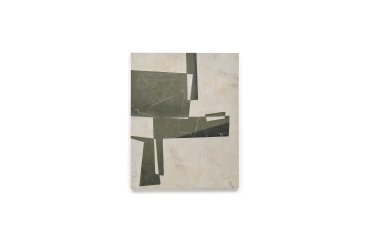 Toile abstraite Fida verte 118 x 94 cm