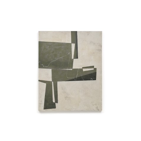 Toile abstraite Fida verte 118 x 94 cm