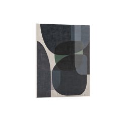 Nemsa blue and green abstract canvas, 100 x 80 cm