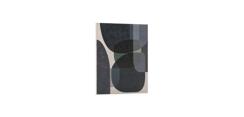 DE_Toile abstraite Nemsa bleue et verte 100 x 80 cm