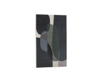 Toile abstraite Nemsa bleue et verte 90 x 60 cm