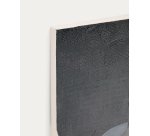 Toile abstraite Nemsa bleue et verte 90 x 60 cm