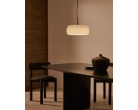Lampada a soffitto Reig di vetro grigio chiaro Ø 38 cm