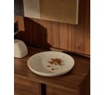 Grand plateau Ecin en marbre blanc