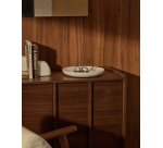 Grand plateau Ecin en marbre blanc