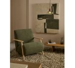 Toile abstraite Fida verte 118 x 94 cm