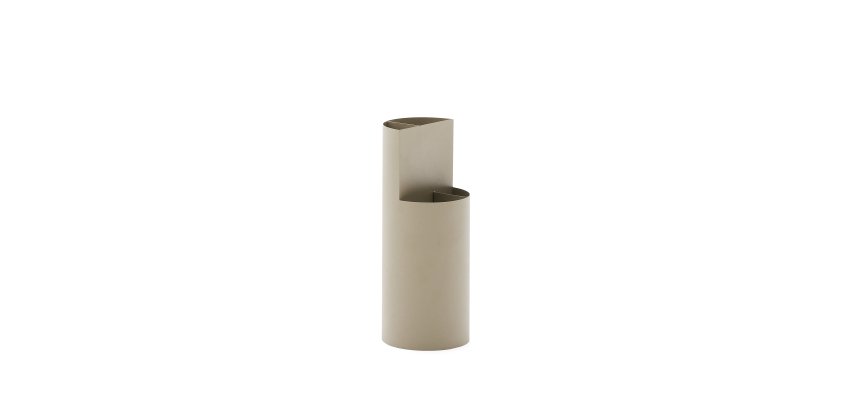 DE_Petit porte-parapluie Atin en métal beige
