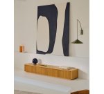 Reig blue glass table lamp