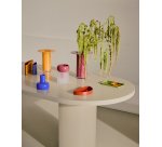 Kelse pink glass vase, 28 cm