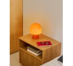 DE_Lampe de table Reig en verre orange