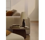 Lampe de table Luvia en bois peint noir