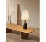 Lampe de table Luvia en bois peint noir