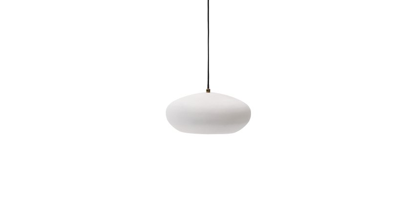 Plafonnier Inda en métal finition blanche Ø 30 cm