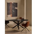 Toile abstraite Tonol marron 180 x 140 cm
