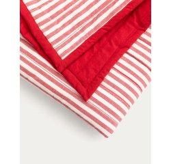 Couvre-lit Sini 100 % coton bio rouge pour lit de 90 cm