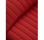 Couvre-lit Sini 100 % coton bio rouge pour lit de 90 cm