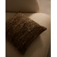 Housse de coussin Yadit en viscose et coton beige 45 x 45 cm