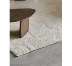 Tapis Nak jacquard en laine écru 200 x 300 cm