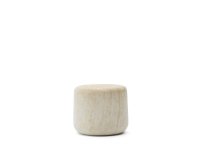Side table Drasi in cement with travertine effect finish Ø60 cm
