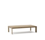 Table basse Ambra en bois d’acacia avec finition claire 82,5x140cm