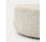 Couchtisch Drasi aus Zement mit Travertin-Effekt-Finish Ø90 cm