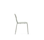 Chaise d’extérieur empilable Brai en acier galvanisé turquoise