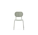 Chaise d’extérieur empilable Brai en acier galvanisé turquoise