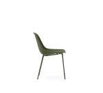 Chaise d’extérieur Quinby avec pieds en acier vert