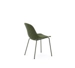 Chaise d’extérieur Quinby avec pieds en acier vert